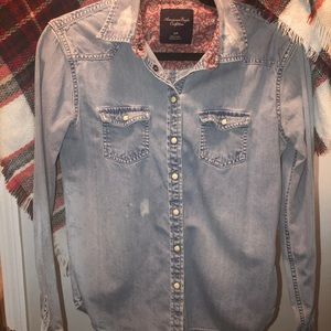Jean button up